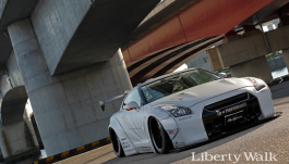 Liberty Walk WORKS Nissan GTR (R35) (09-17) Complete Body Kit- Version 1  (GT Wing)