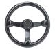 NRG Innovations Forged Carbon Fibre Steering Wheel (350mm / 3in. Deep)