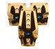 NRG Innovations Aluminium Sport Pedal M/T - Chrome Gold w/Black Rubber Inserts