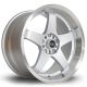 Rota GTR-D 18x10 5x114.3 ET35 Wheel- Silver with Polished Lip