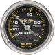 Autometer Ultra-Lite Carbon Fibre Face Boost Gauge