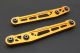 Hardrace Honda Civic (EK) Rear Lower Control Arm (Hardened Rubber/Aluminium) (2PC/Set)- Gold