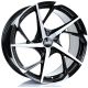 Bola B18 19x9.5 5H PCD ET25-45 Wheels- Black Polished Face (76mm Centre Bore)