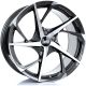 Bola B18 19x9.5 5H PCD ET25-45 Wheels- Gunmetal Polished Face (76mm Centre Bore)