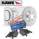 Hawk Performance Hyundai Genesis Coupe (10-13) Sector 27 Front Rotor Kit w/ HPS Pads