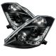 SPYDER Nissan 350z (03-05) Projector Headlgihts- Xenon DRL, Black