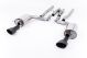 Milltek Sport Audi RS6 5.0 V10 Bi-Turbo Quattro (08-10) Cat-Back Exhaust- Non-Resonated- Ceramic Black Satin Oval Tips