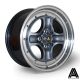 AutoStar Classic 16x7.5 ET35 4x100/4x108 Wheel- Gunmetal with Polished Lip