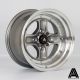 AutoStar Classic 15x8 ET0 4x100/4x114.3 Wheel- Gunmetal with Polished Lip