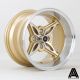 AutoStar Kanji 14x9 ET-13 4x114.3 Wheel- Gold with Polished Face