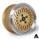 AutoStar Minus 15x7.5 ET25 4x108 Wheel- Gold with Polished Lip