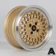 AutoStar Minus 16x7.5 ET35 4x100 Wheel- Gold with Polished Lip