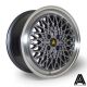 AutoStar Minus 17x8 ET30 4x100 Wheel- Gunmetal with Polished Lip