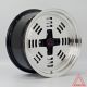 AutoStar Sutorro 15x8 ET25 4x100 Wheel- Black with Polished Face