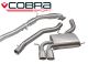 Cobra Sport Audi S3 (8P, 5DR) Sportback Quattro (06-12) Non-Resonated Turbo Back Exhaust with Sports Cat