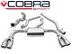 Cobra Sport Audi S3 (8V, Saloon) Quattro (13-18) Non-Resonated Non-Valved Turbo-Back Exhaust with Sports Cat