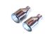 Tarmac Sportz Nissan 350Z / 370Z Chrome Gemini Exhaust Tips PAIR