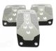 NRG Innovations Aluminium Sport Pedal M/T - Silver w/Black Carbon