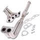 JapSpeed Honda Civic EP2 1.4/1.6L (01-05) 4-2-1 Tubular Race Exhaust Manifold & Downpipe