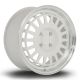 Rota EG6 16x7 4x100 ET35 Wheel- White with Polished Lip