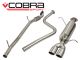 Cobra Sport Ford Fiesta Zetec (Mk7) 1.2/1.4/1.6L (08-14) Cat-Back Exhaust- Flex Type (Identification image is provided)