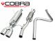 Cobra Sport Ford Fiesta Zetec (Mk7) 1.2/1.4/1.6L (08-14) Cat-Back Exhaust- Non-Flex Type (Identification image is provided)