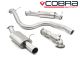 Cobra Sport Ford Fiesta ST 180 (Mk7) (13+) Resonated Turbo-Back Exhaust with Sports Cat, Single Tailpipes