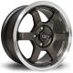 Rota Grid 15x7 4x100 ET40 Wheel- Gunmetal with Polished LIp