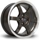 Rota Grid 16x7 4x100 ET40 Wheel- Gunmetal with Polished LIp