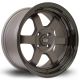 Rota Grid-V 16x8 4x100 ET20 Wheel- Flat Gunmetal with Gloss Black Lip