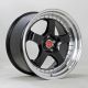 AutoStar GT5-R 19x10.5 ET22 5x114.3 Wheel - Black with Polished Lip