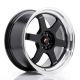 JR Wheels JR12 18x9 ET25 5x114.3/120- Gloss Black w/Machined Lip