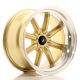 JR Wheels JR19 17x9 ET-25-(-10) Custom PCD- Gold w/Machined Lip