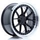 JR Wheels JR39 19x11 ET0-25 5H Custom PCD- Glossy Black w/Machined Lip