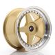 JR Wheels JR6 17x9 ET20-35 Custom PCD- Gold w/Machined Lip