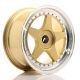 JR Wheels JR6 18x8.5 ET20-40 Custom PCD- Gold w/Machined Lip