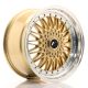 JR Wheels JR9 18x9 ET20-40 Custom PCD- Gold w/Machined Lip