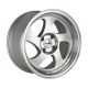 Whistler KR1 15x8 4x100 ET20 - Silver Machined Face (73.1mm Centre Bore)