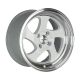 Whistler KR1 15x8 4x100 ET20 - White Machined Face (73.1mm Centre Bore)