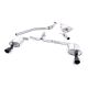 Milltek Sport Audi A4 2.0 TFSI S line (2WD & Quattro manual-only) Saloon & Avant (08-11) Cat-Back Exhaust- Non-Resonated- Cerakote Black Tip