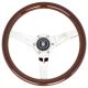 Nardi Deep Corn Wood Steering Wheel 330mm with Polished Spokes