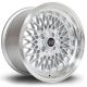 Rota OSMesh 15x8 4x100 ET20 Wheel- Silver with Polished Lip