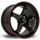 Rota GTR 17x9.5 5x114.3 ET12 Wheel- Black with Red Lip