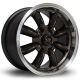 Rota RB 15x8 4x100 ET30 Wheel- Gunmetal with Polished LIp