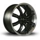 Rota RB 17x7.5 4x100 ET45 Wheel- Gunmetal with Polished LIp