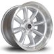 Rota RBX 17x9 4x114.3 ET-13 Wheel- Silver with Polished Lip