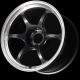 ADVAN RG-D2 17x8.5 ET50 5x114.3 Wheel (STD Face, 73mm Centre Bore)- Black Gunmetal Machined Lip