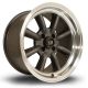 Rota RKR 15x8 4x100 ET0 Wheel- Gunmetal with Polished Lip