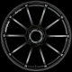 ADVAN RSII 17x7 ET42 4x100 Wheel (STD Face, 63mm Centre Bore)- Semi Gloss Black