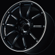 ADVAN RZII 15x5 ET38 4x100 Wheel (STD Face, 63mm Centre Bore)- Racing Gloss Black Machined Edge